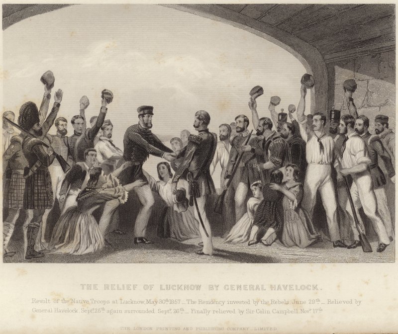 De Bevrijding van Lucknow door Generaal Havelock door English School