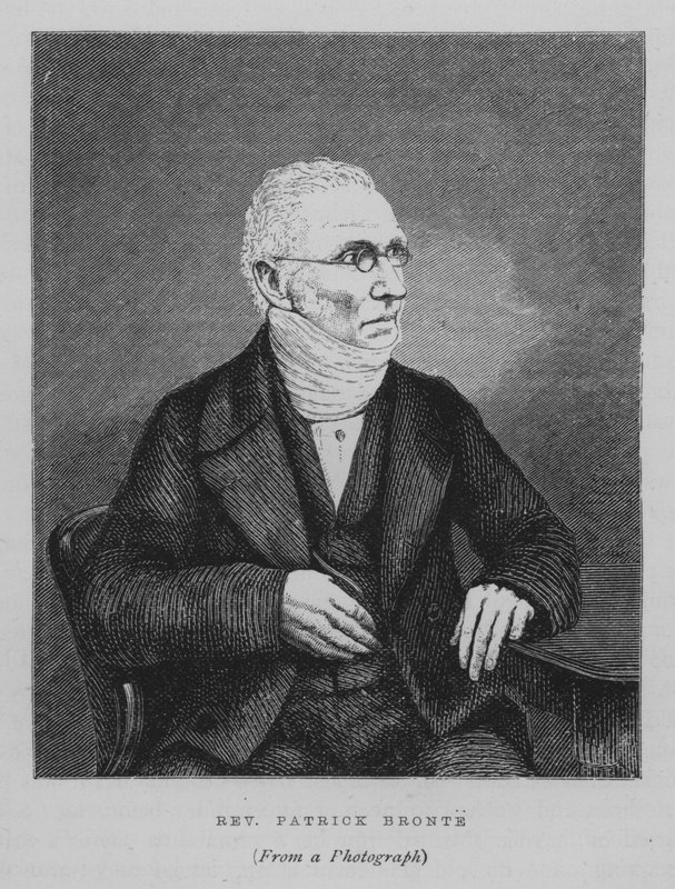De dominee Patrick Bronte (gravure) door English School
