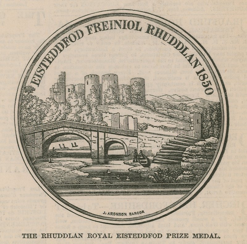 De Rhuddlan Royal Eisteddfod Prijsmedaille door English School