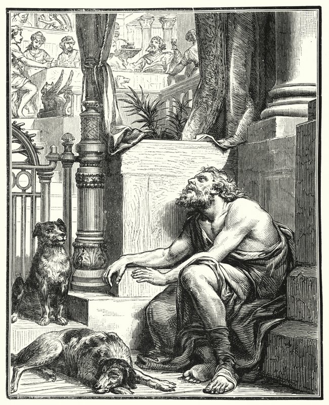 De Rijke Man en Lazarus door English School
