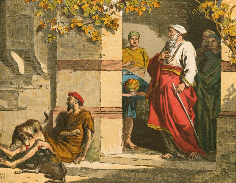 De rijke man en Lazarus door English School