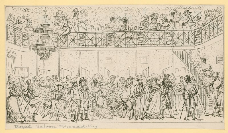 De Koninklijke Salon, Piccadilly, Londen door English School