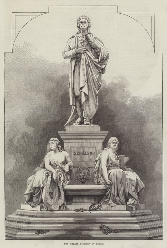 Het Schiller Monument in Berlijn door English School