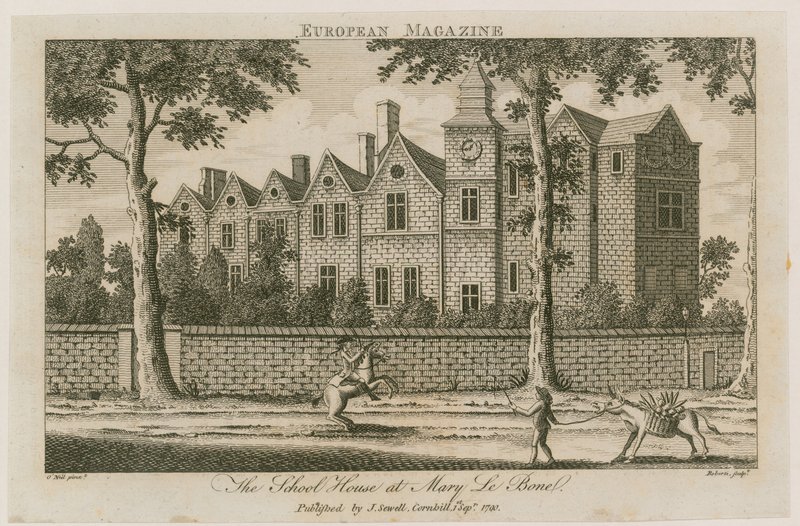 Het Schoolgebouw in Marylebone, Londen door English School
