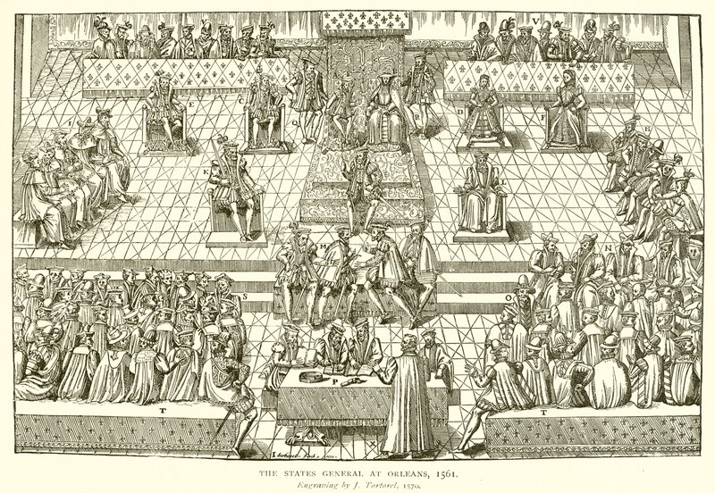 De Staten-Generaal in Orléans, 1561 door English School