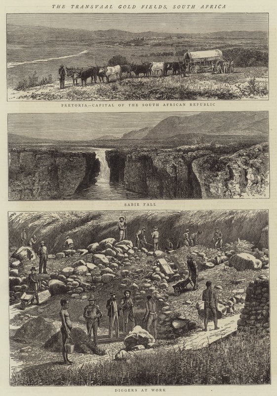 De Transvaal Goudvelden, Zuid-Afrika door English School