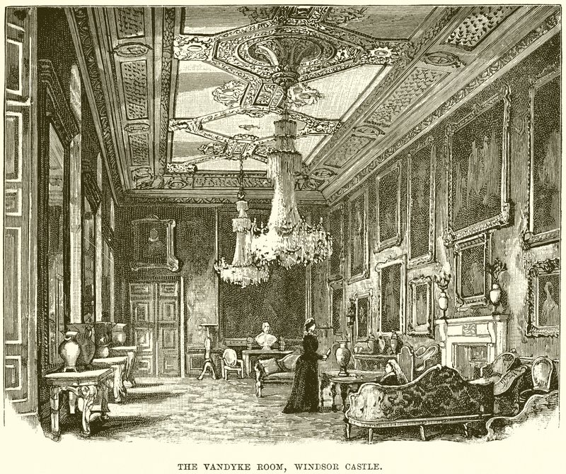 De Vandyke Kamer, Windsor Castle door English School