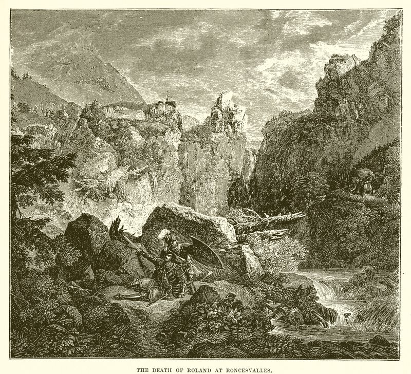 De dood van Roland bij Roncesvalles door English School