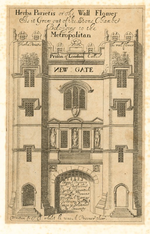 Het vroegst bekende uitzicht op Newgate door English School