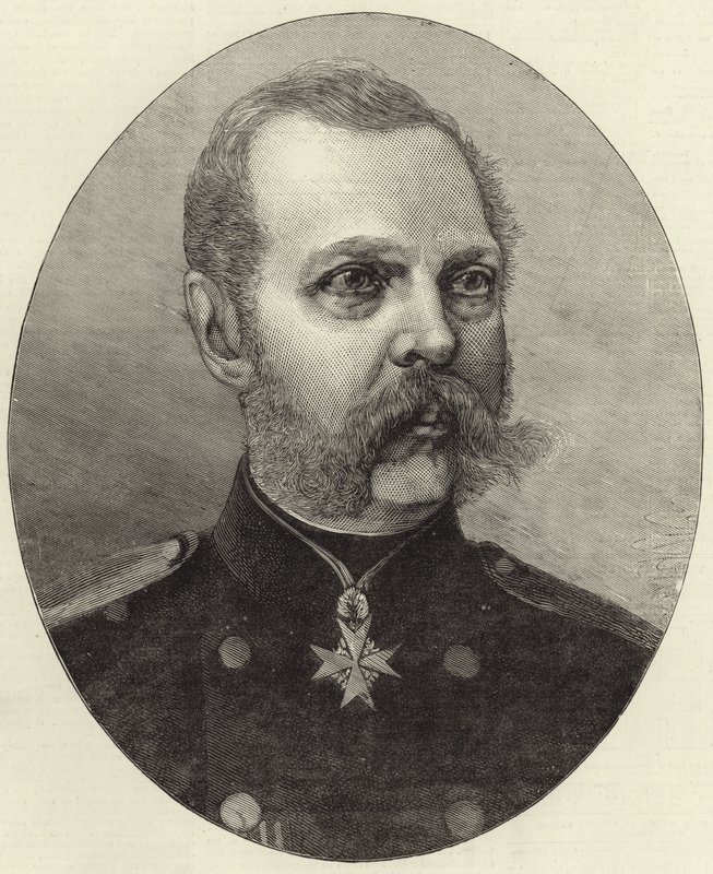 De overleden Keizer Alexander II door English School