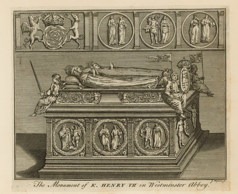 Het monument van Koning Hendrik VII door English School