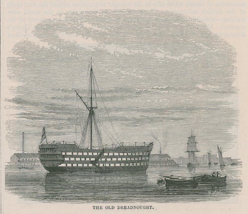 De oude Dreadnought door English School
