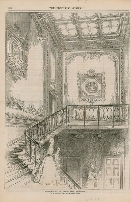 De residentie van Sir Robert Peel door English School