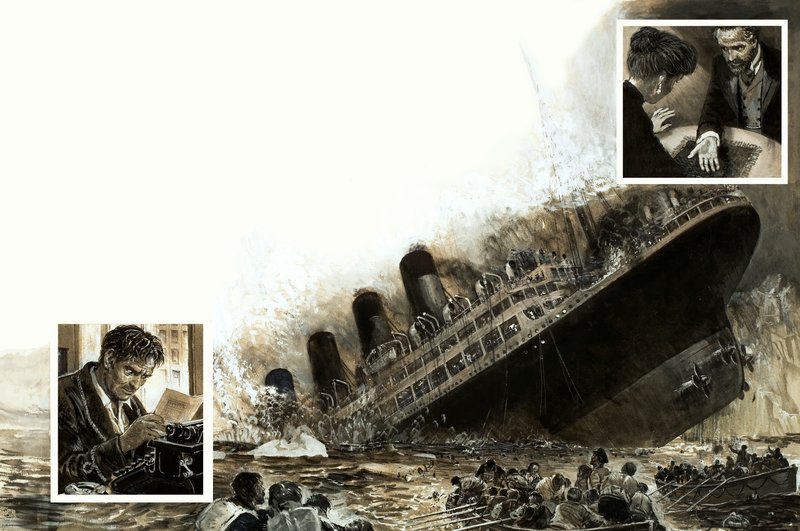 Het zinken van de Titanic door English School