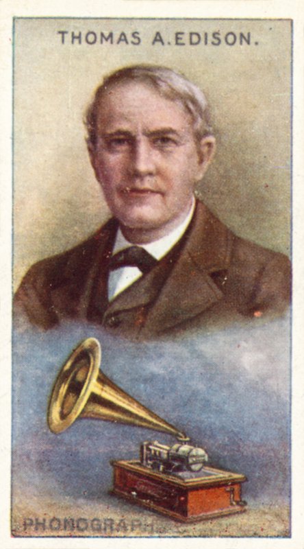 Thomas Alva Edison, fonograaf door English School
