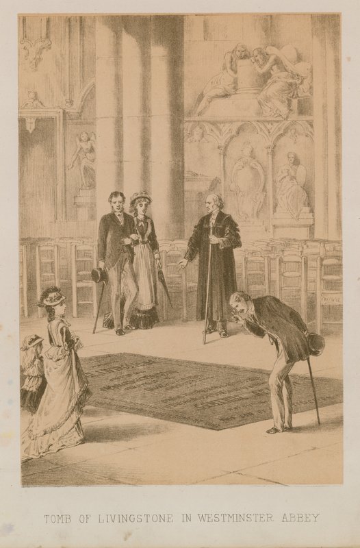 Graf van Livingstone in Westminster Abbey door English School