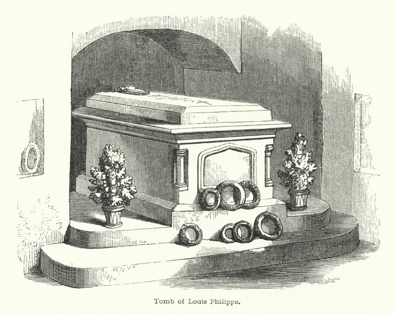 Graf van Louis Philippe (gravure) door English School