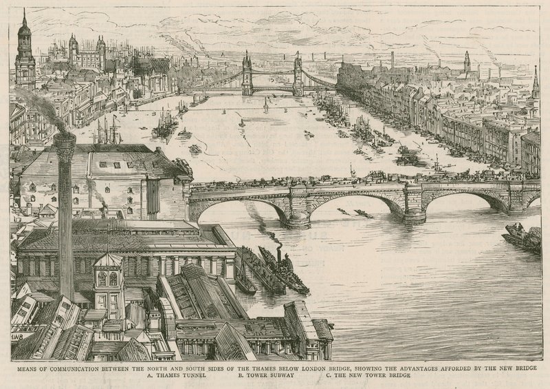 Tower Bridge, Londen door English School