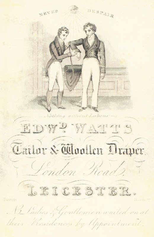 Handelskaart, Edward Watts door English School