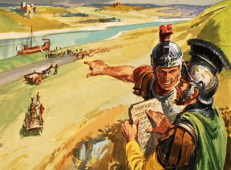 De weg van Trajanus wordt aangelegd langs de Donau door English School