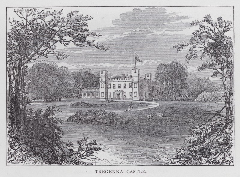 Tregenna Castle (gravure) door English School