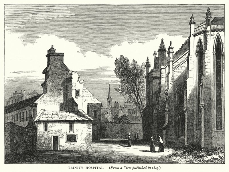 Trinity Hospital (gravure) door English School