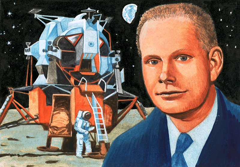 Ongeïdentificeerde Amerikaanse astronaut en maanlander door English School