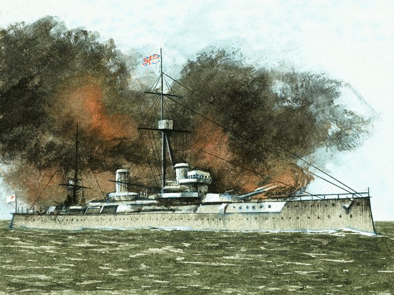 Onbekende Britse torpedobootjager door English School