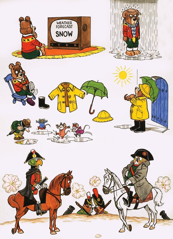 Ongeïdentificeerde cartoons door English School