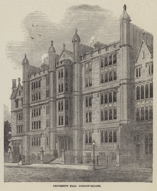 University Hall, Gordon-Square door English School
