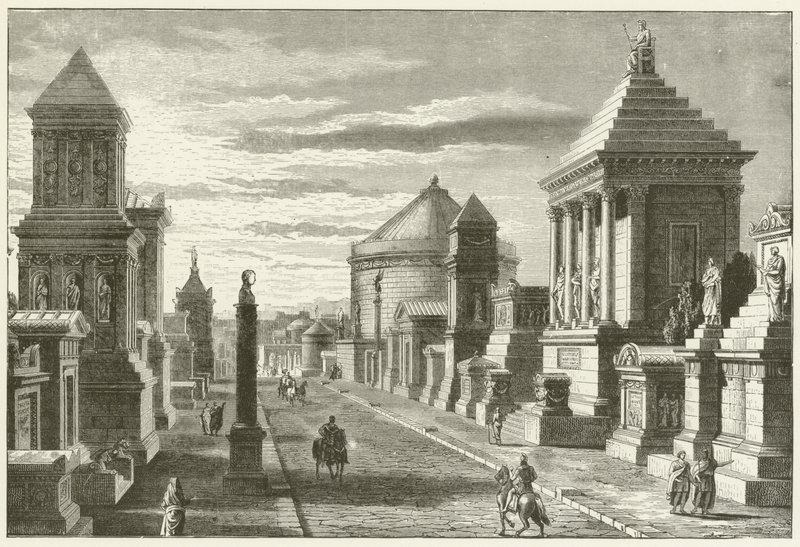 Via Appia, nabij Rome door English School