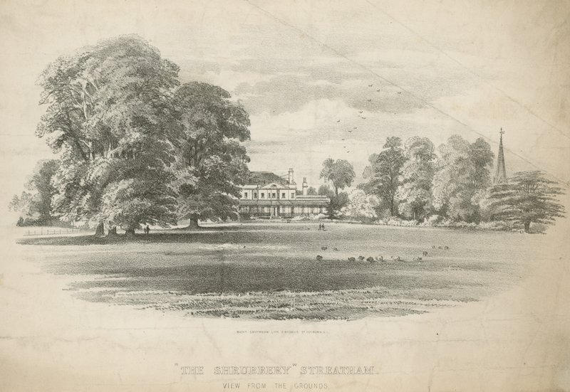 Uitzicht vanaf de gronden van The Shrubbery door English School