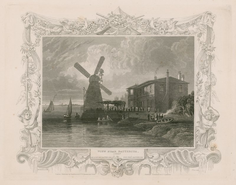 Uitzicht nabij Battersea door English School