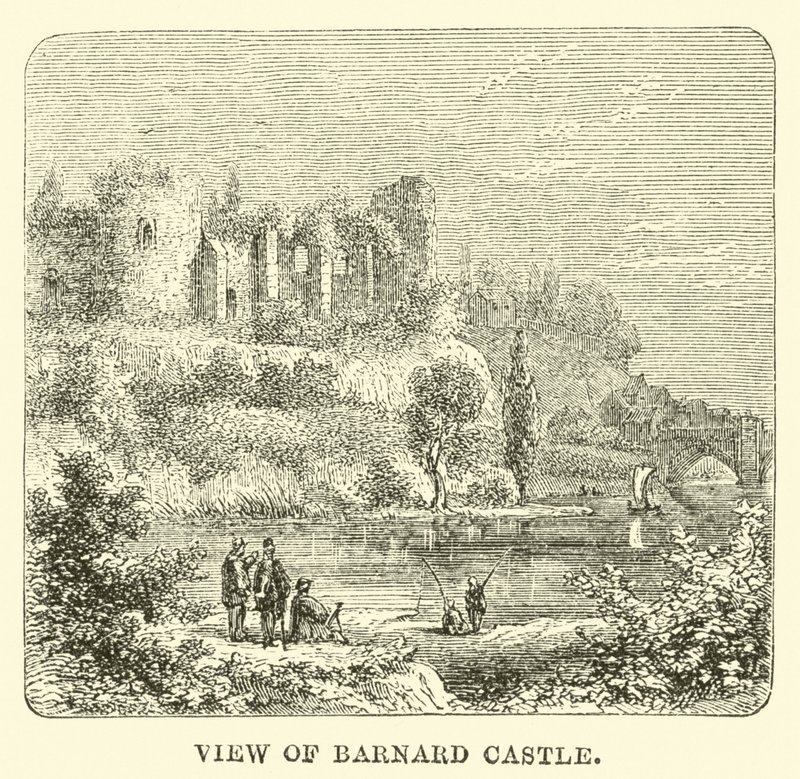 Uitzicht op Barnard Castle door English School