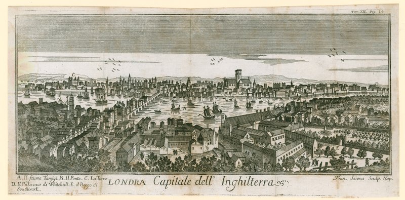 Uitzicht op Londen door English School