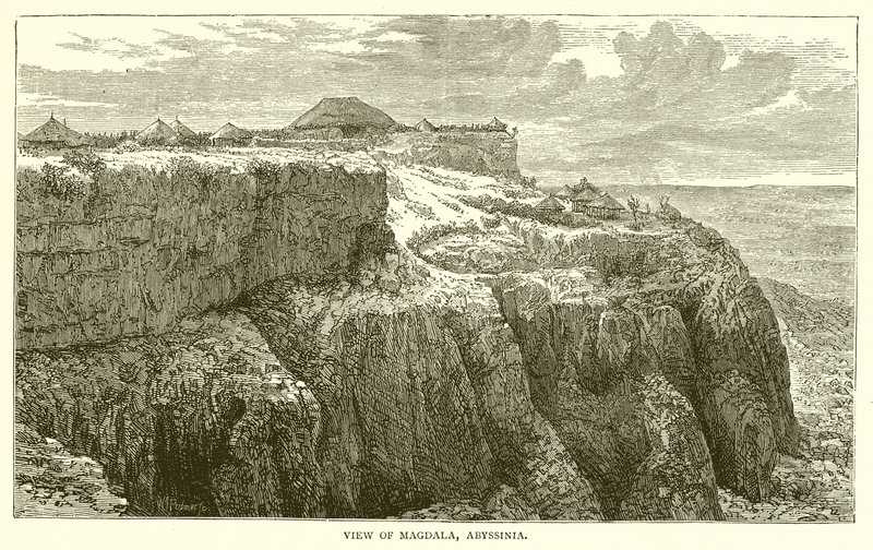 Uitzicht op Magdala, Abessinië door English School