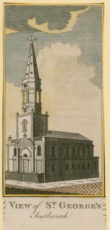 Uitzicht op St. Georgius, Southwark door English School