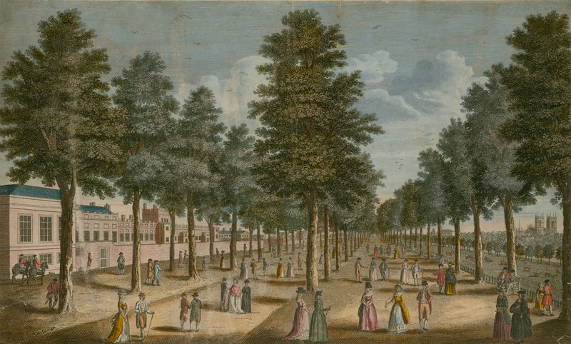 Uitzicht op St Jamess Park, Londen door English School