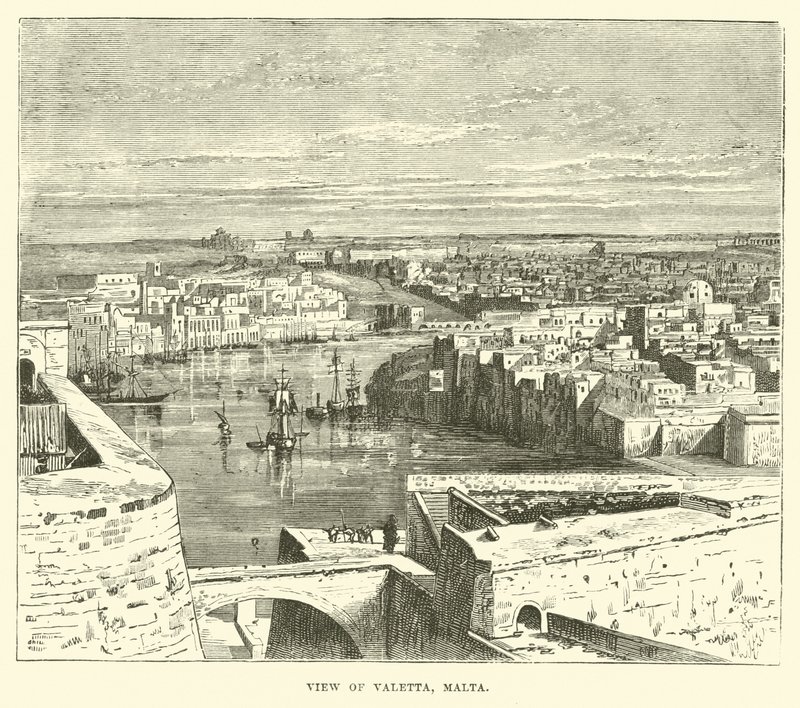 Uitzicht op Valetta, Malta door English School
