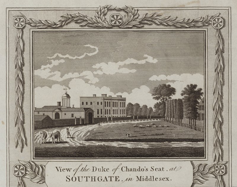 Uitzicht op het Hertog van Chandos Zetel door English School