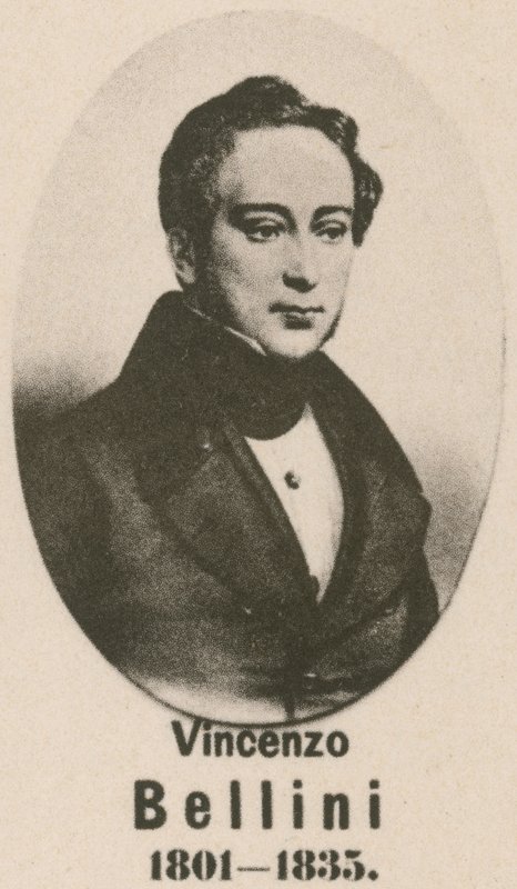Vincenzo Bellini (gravure) door English School