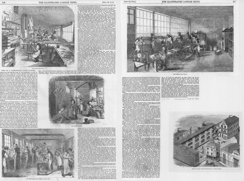 Bezoek aan een horlogefabriek in Clerkenwell door English School