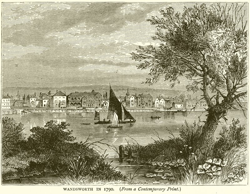Wandsworth in 1790 door English School
