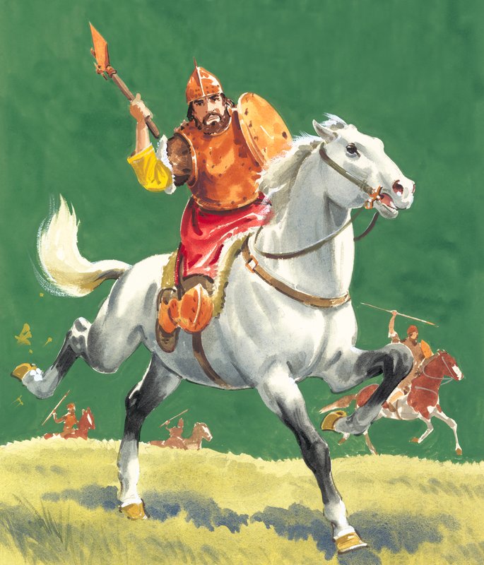 Krijger te paard door English School