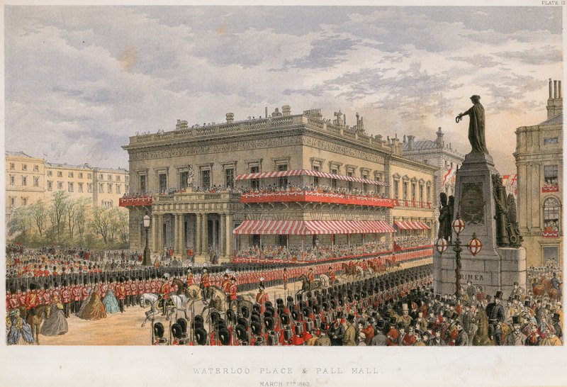 Waterloo Place en Pall Mall door English School