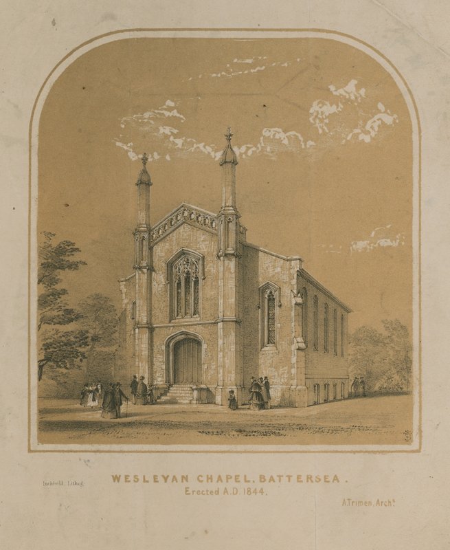 Wesleyan kapel in Battersea door English School