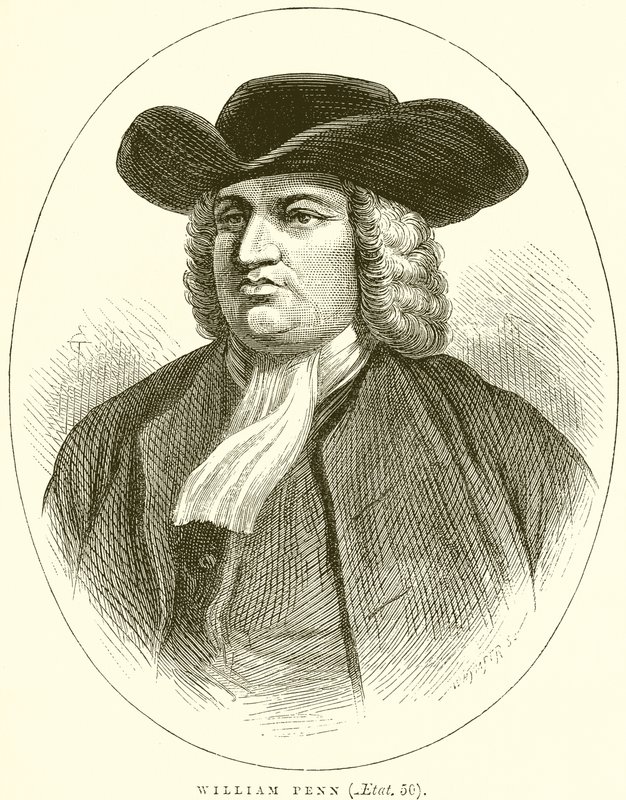 William Penn (Aetat. 50) door English School