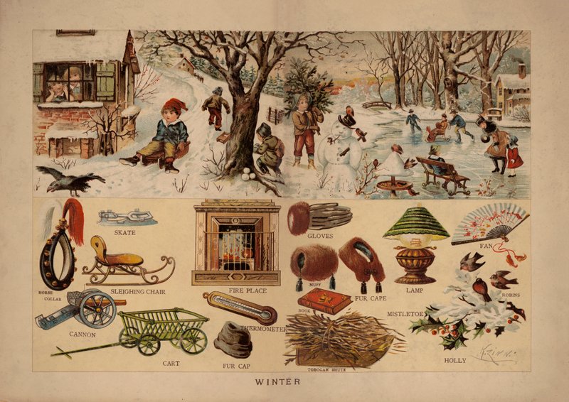 Winter door English School