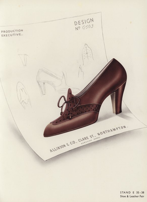 Advertentie voor damesschoenen, 1930s door English School