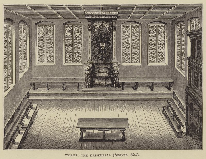 Worms, De Kaisersaal, Keizerlijke Hal door English School